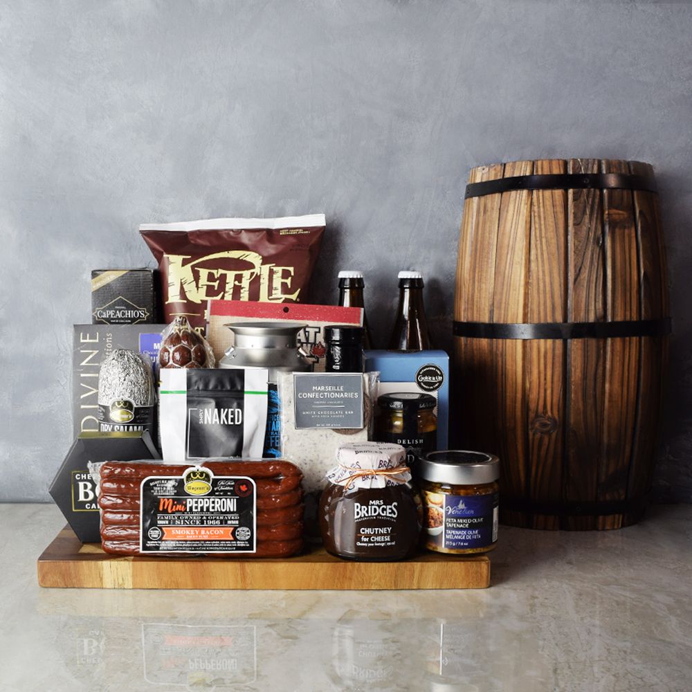 Meat &amp; Cheese for Two Gift Basket from America Baskets - America Delivery
