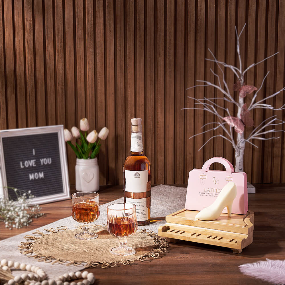 Mother's Day Swansea Liquor &amp; Chocolate Basket, mothers day gift basket, mothers day, liquor gift basket, liquor, America Delivery