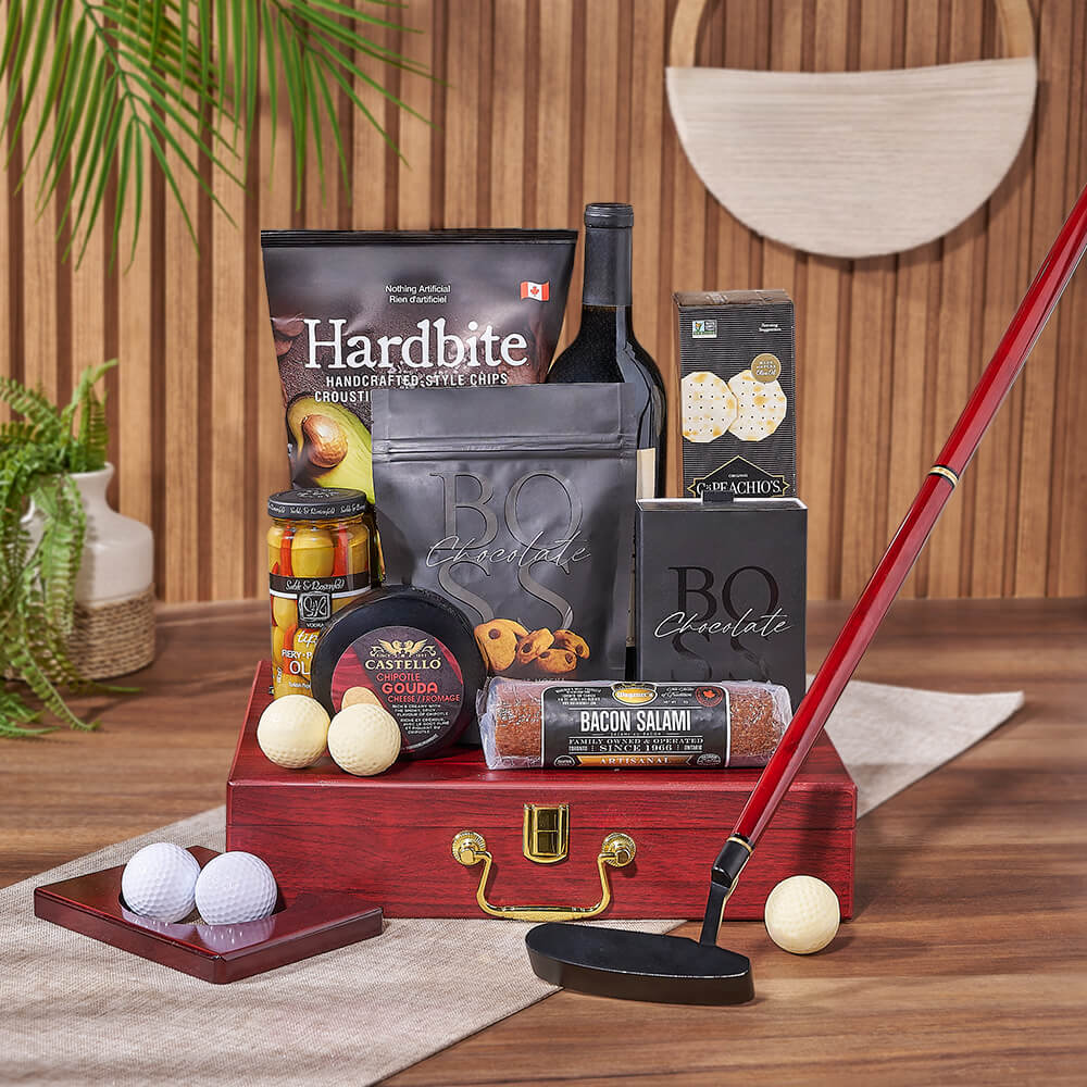 Putting &amp; Wine Gift Set, wine gift, wine, charcuterie gift, charcuterie, America delivery