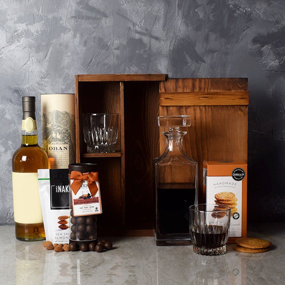 Rustic Liquor Gift Box – how the gift is presented