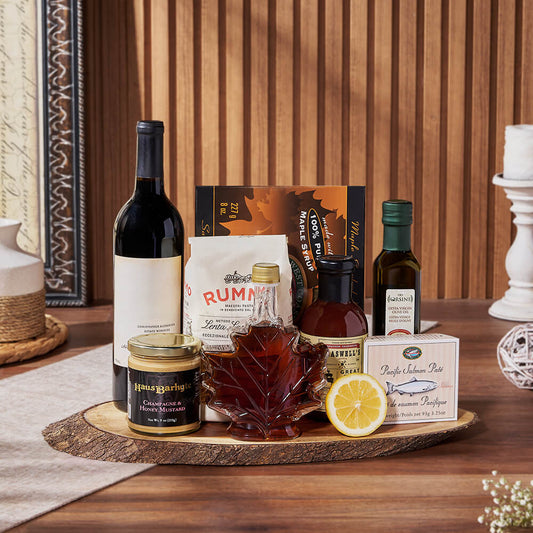 Salmon & Pasta Wine Gift Set, wine gift, wine, seafood gift, seafood, pasta gift, pasta, America delivery