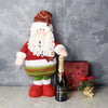 Santa & Gourmet Chocolates with Champagne Gift Set from America Baskets - Champagne Gift Basket - America Delivery.