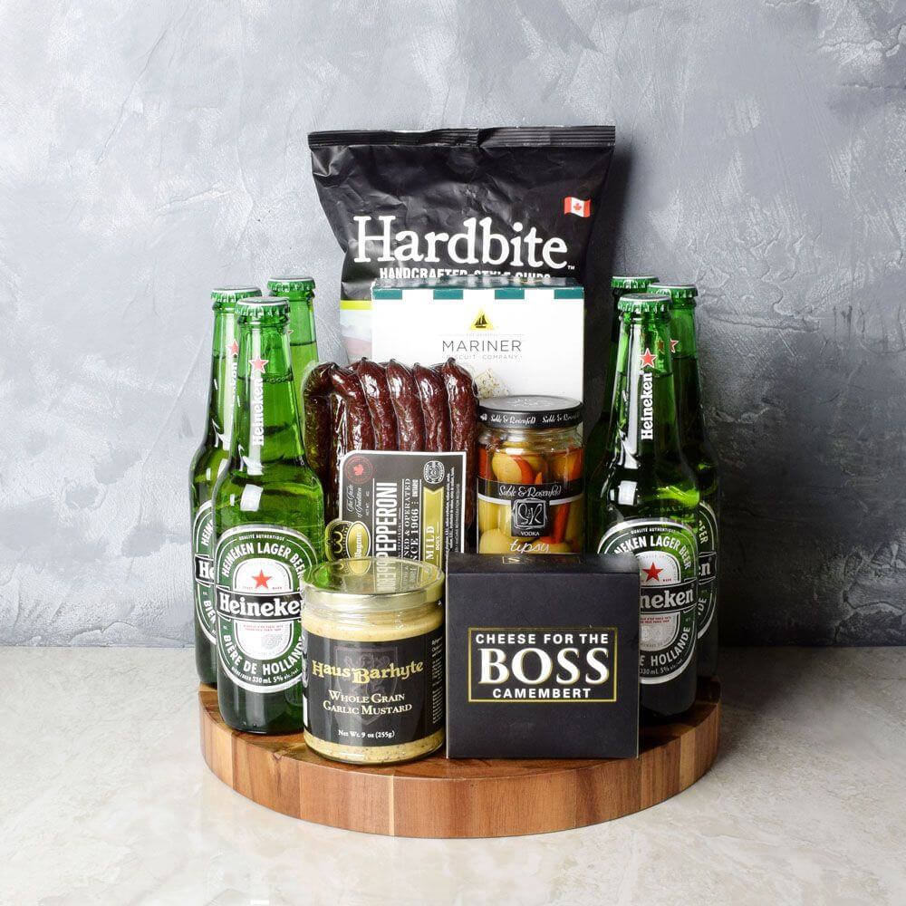 Six Pack &amp; Snack Gift Set from America Baskets - America Delivery