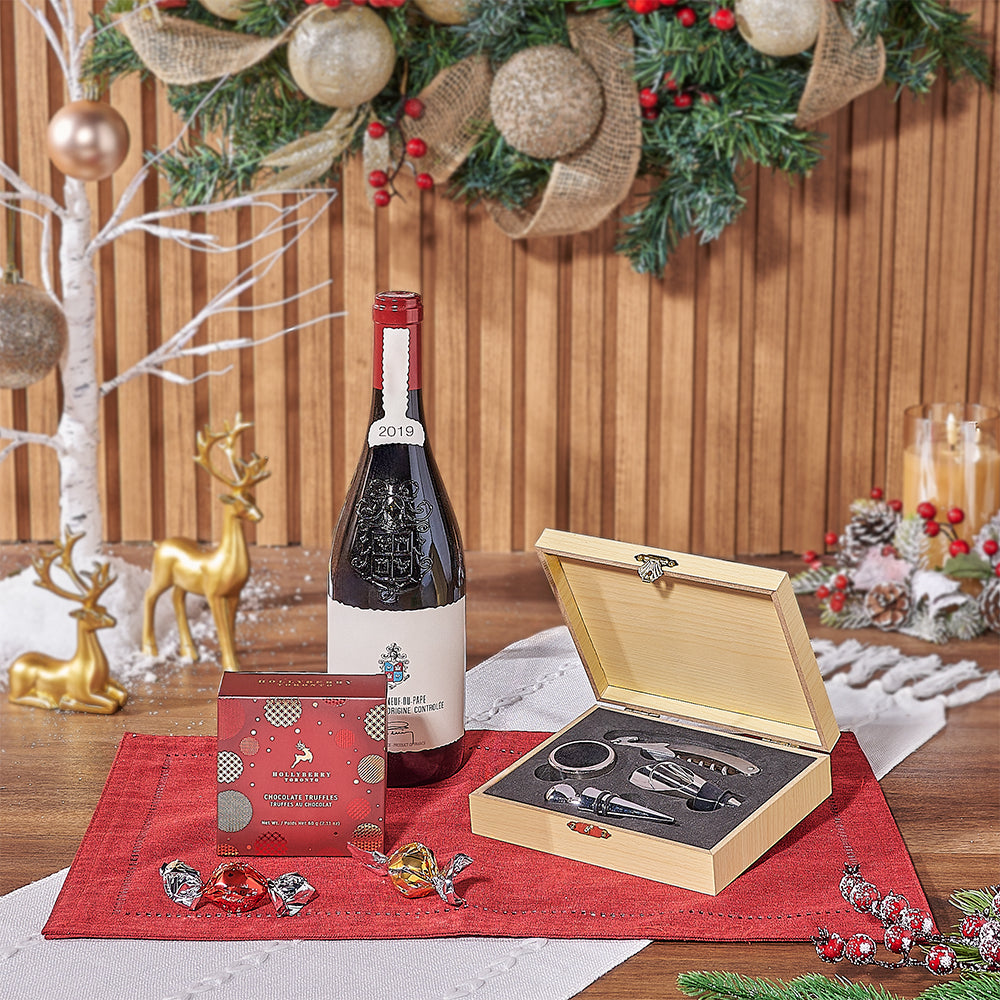 Snowman’s Wine &amp; Chocolate Pairing, wine gift, wine, chocolate gift, chocolate, Christmas gift, christmas, America delivery