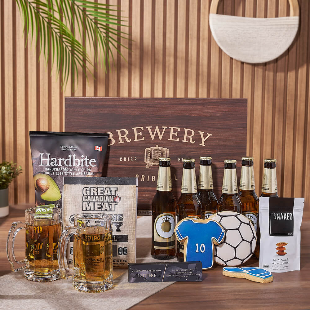 Sports Fan &amp; Beer Gift Set, beer gift, beer, cookie gift, cookie, sports gift, sports, America delivery