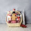 Sweet Crunch Christmas Wine Set From America Baskets - Wine Gift Basket - America Delivery