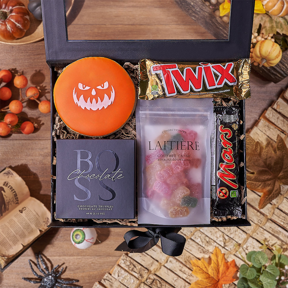 Sweet &amp; Sour Halloween Gift Box, halloween gift, halloween, candy gift, candy, cookie gift, cookie, America delivery