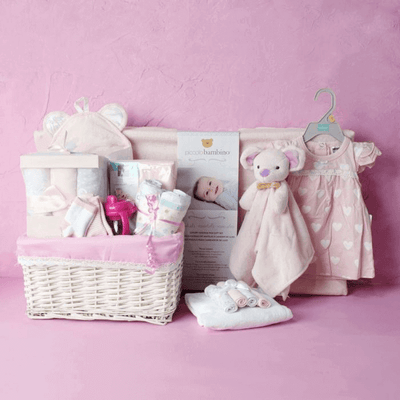 The Deluxe Baby Girl Changing Set from America Baskets - Baby Gift Basket - America Delivery.