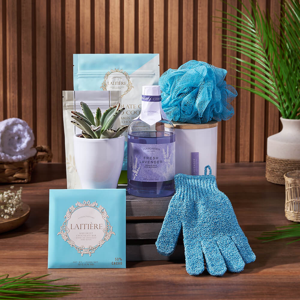 Wonder &amp; Warmth Spa Gift Crate, spa gift, spa, bath &amp; body gift, bath &amp; body, America delivery