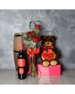Carleton ValentineâDay Basket, wine gift baskets, gourmet gift baskets, Valentine's Day gifts, gift baskets, romance