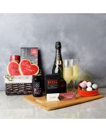 Annex ValentineâDay Gift Basket, champagne gift baskets, gourmet gift baskets, gift baskets, Valentine's Day gift baskets