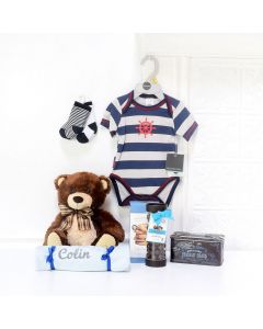 BABYâFIRST WARDROBE GIFT SET, baby boy gift basket, welcome home baby gifts, new parent gifts