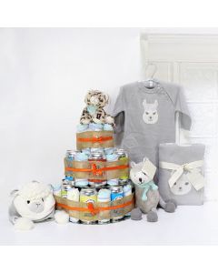 Huggies & Chuggies Gift Set, Unisex Baby Gifts, Gifts For Baby, New Parents, Diaper & Beer Gifts