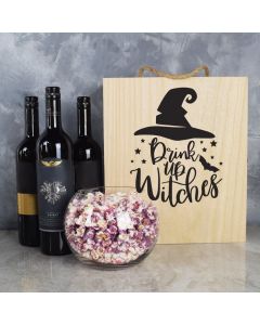 Drink Up Witches Wine Gift Set