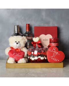 Palmerston ValentineâDay Basket, liquor gift baskets, gourmet gift baskets, gift baskets, Valentine's Day gift baskets