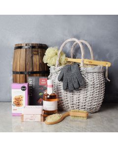 Chocolate & Rose Indulgence Spa Gift Set, gourmet gift baskets, gourmet gifts, spa gift baskets, gift baskets
