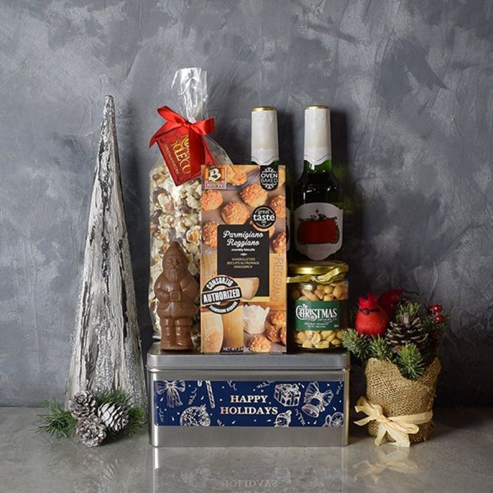 Holiday Beer and Snack Gift Basket